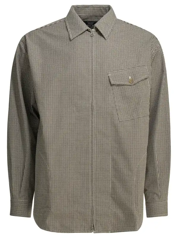 Checkered Overshirt Jacket Jackets And Coats Brown - Comme Des Garçon