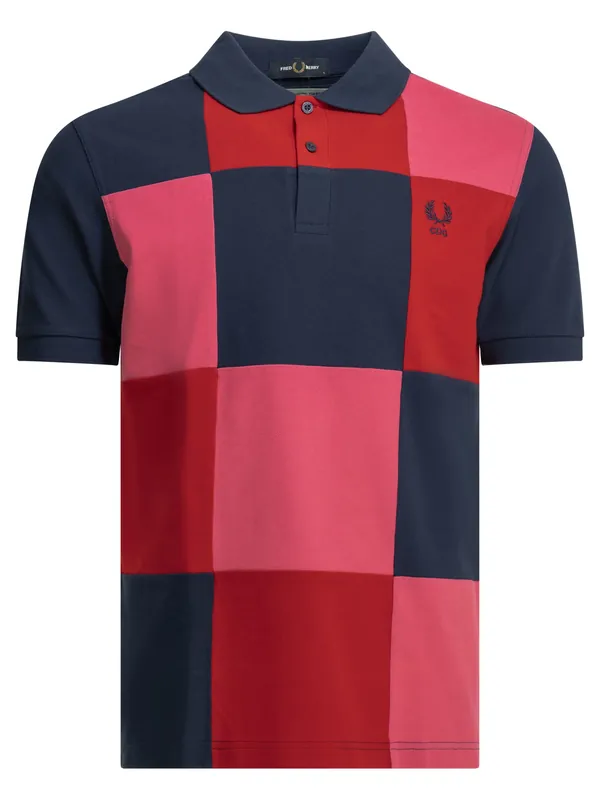 Comme Des GarçOns Shirt X Fred Perry Button-Down Polo Shirt Polo Shirts Multicolor