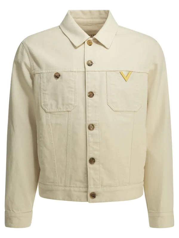 Genie Bull Reverse Jackets And Coats White - Valentino Garavani
