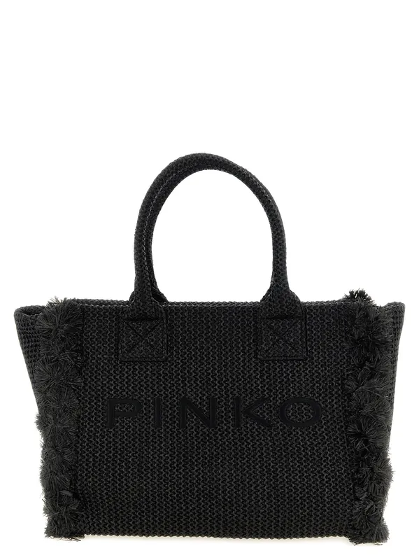 Beach Tote Bag Black - Pinko