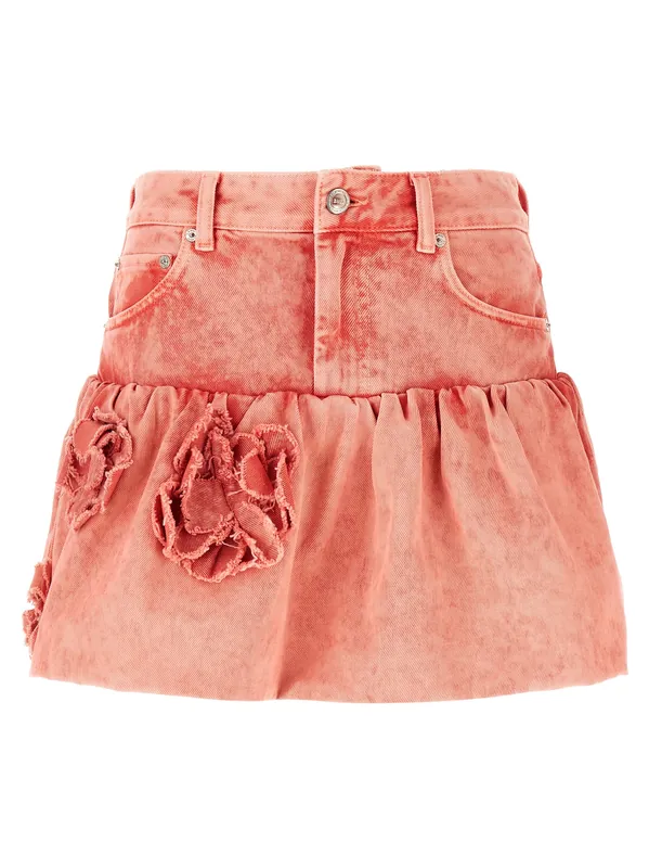 Denim Jeans Skirt Skirts Pink - Ganni