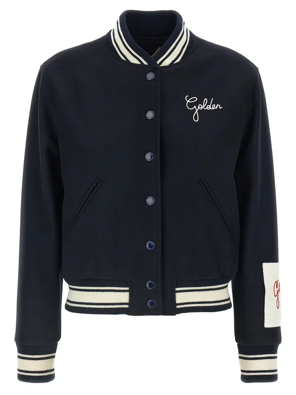 Dirce Puffer Jackets Blue - Golden Goose