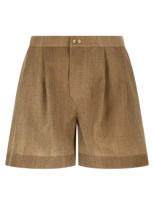 Marocain Shorts Bermuda And Short Beige - Ermanno Scervino