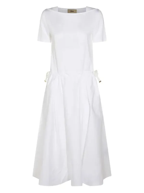 Midi Dress With Drawcord Waist - Herno