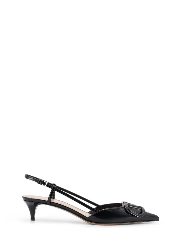 Patent Leather Pumps With Vlogo Signature On The Front - Valentino Garavani