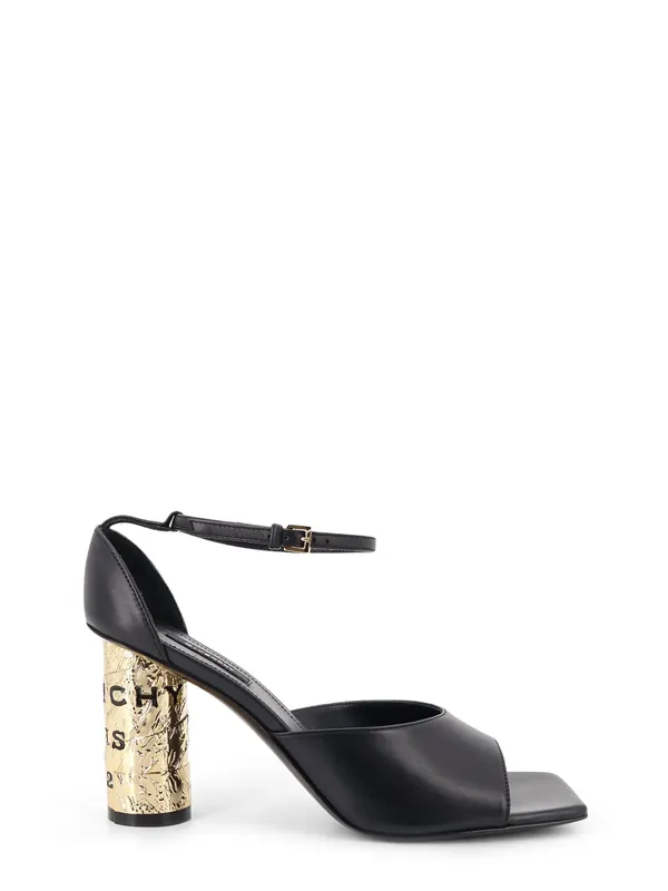 Leather Sandals With Tape Heel - Givenchy
