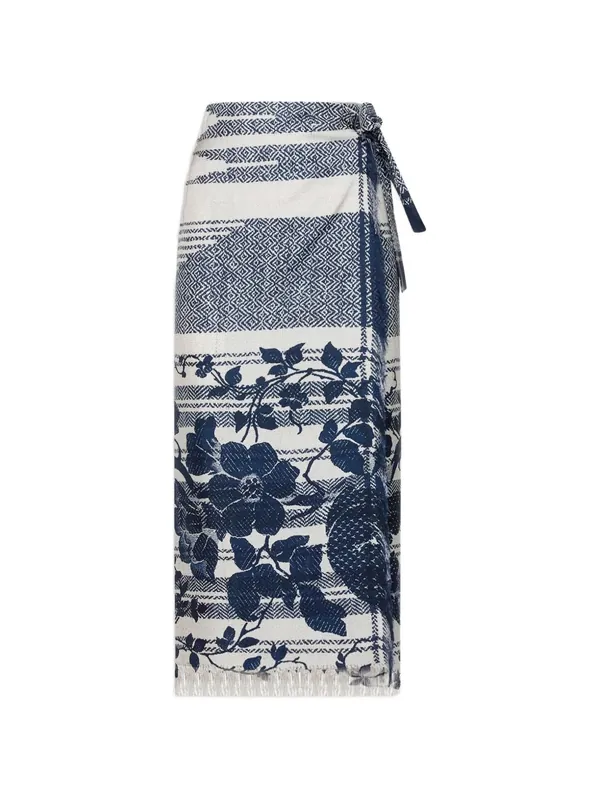 Printed Silk Skirt - Pierre Louis Mascia