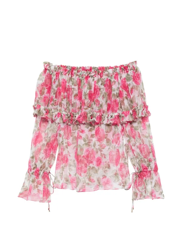 Printed Silk Top - Chloé