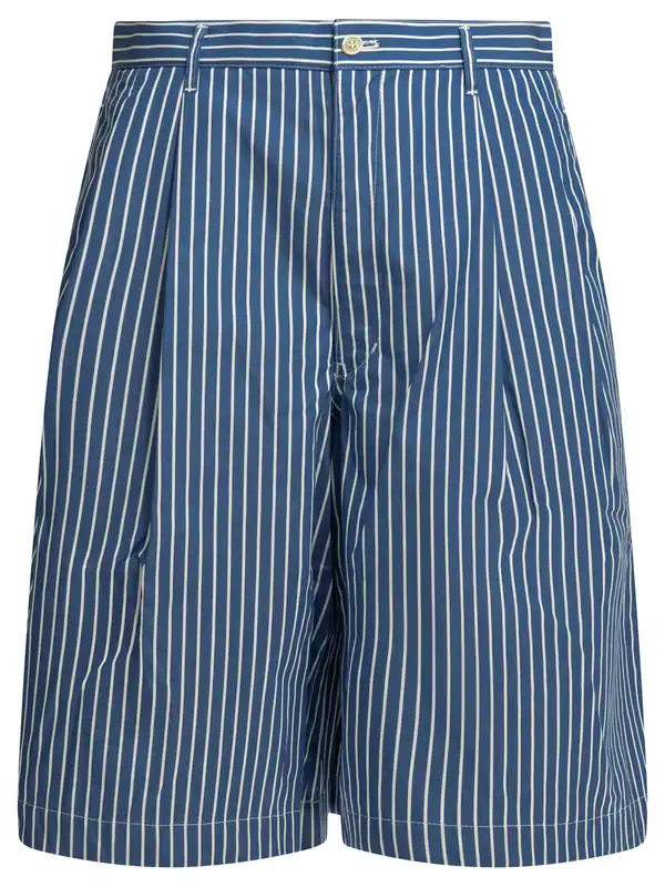 Formal Striped Shorts Blue - Comme Des Garçon