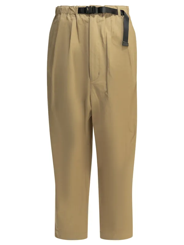 Casual Pants With Buckle Trousers Beige - Comme Des Garçon