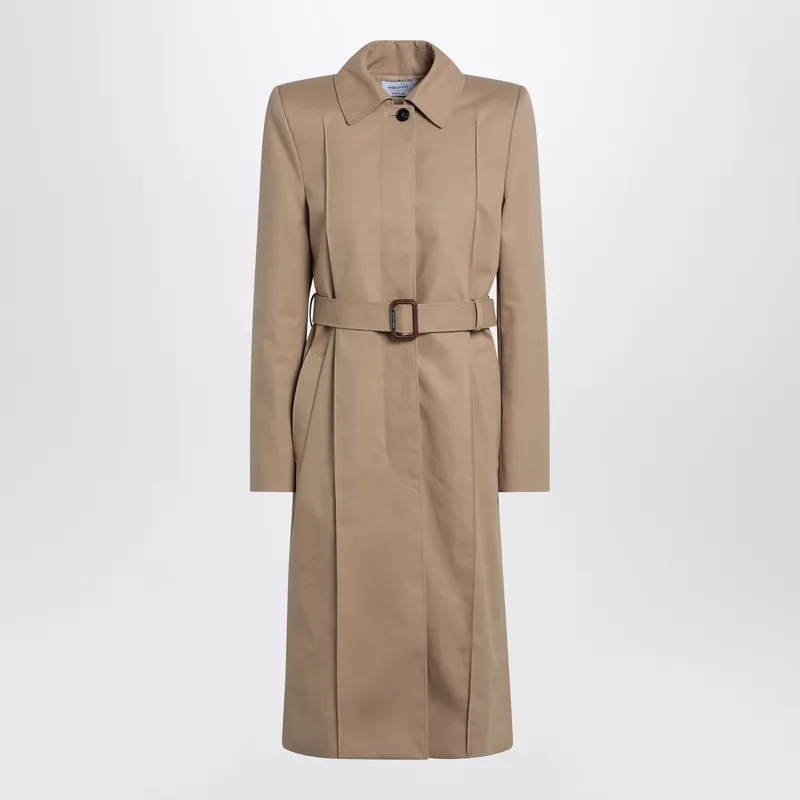 Beige Trench Coat With Belt - Alexander McQueen