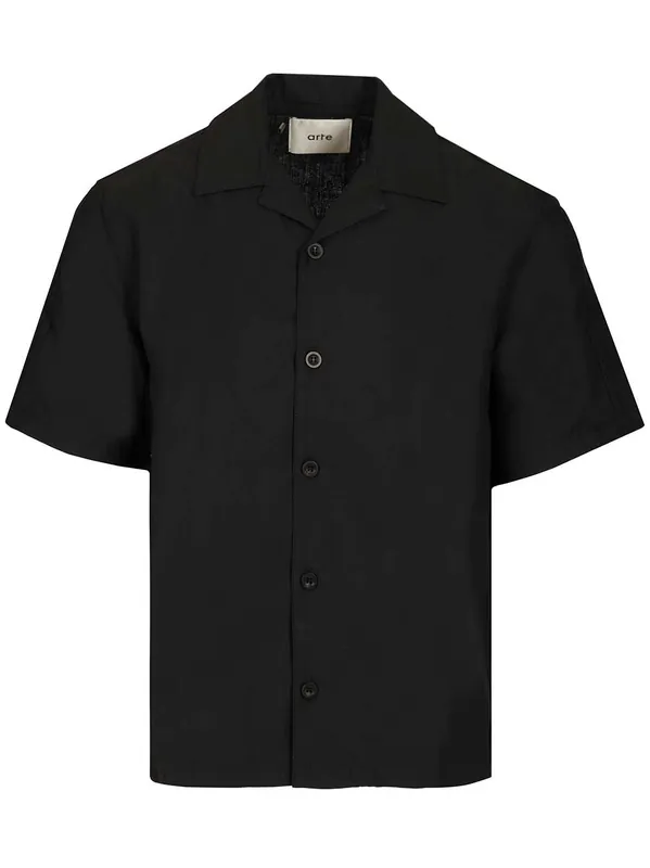 Short-Sleeved Shirt Shirts Black