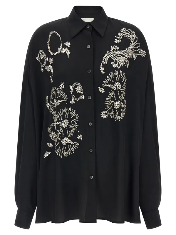 Casia Shirt And Blouse Black - Dries Van Noten