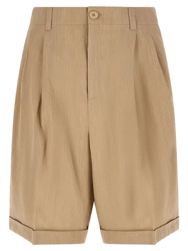 Le Short Pastro Bermuda And Short Beige - Jacquemus
