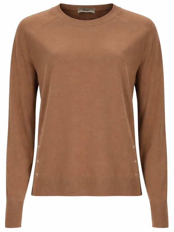 Maglia Con Bottoni Laterali - Herno