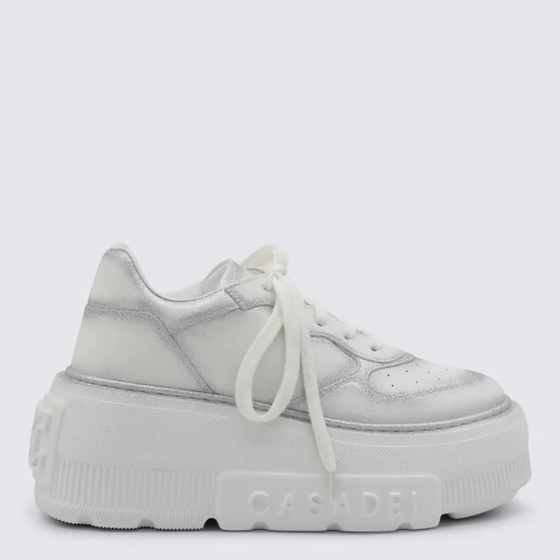 Sneakers Bianco/Argento - Casadei