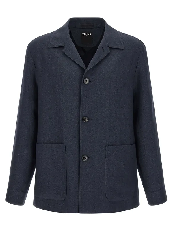 Alpe Puffer Jackets Blue - Zegna