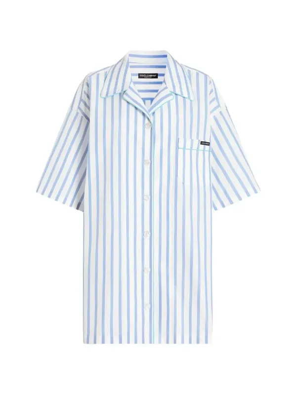 Striped Shirt With Chest Pocket - Dolce & Gabbana