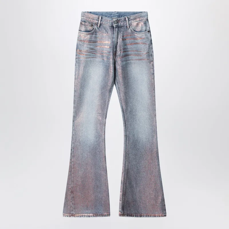 Fitted Glitter Jeans 2025 F Rose Copper/Light Blue - Acne Studios