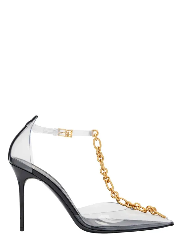 Embellished Pvc Slingback Pump - Balmain