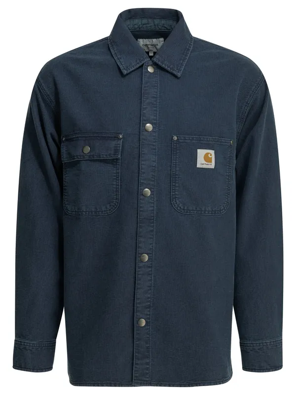 Parrish Shirt Jackets And Coats Blue - Carhartt Wip