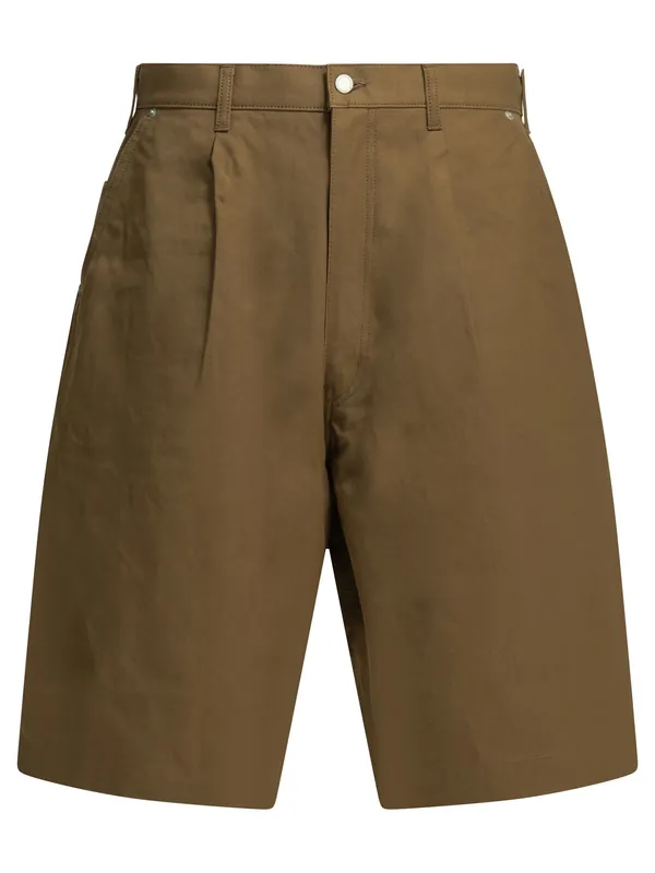 Formal Cotton Shorts Brown - Comme Des Garçon