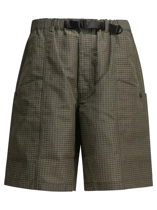 Plaid Cargo Shorts Brown - Comme Des Garçon