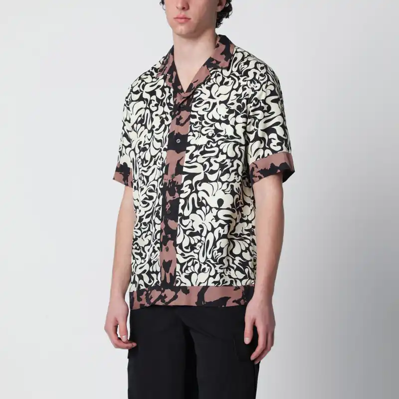 Shirt With Graphic Squiggle Print - Dries Van Noten