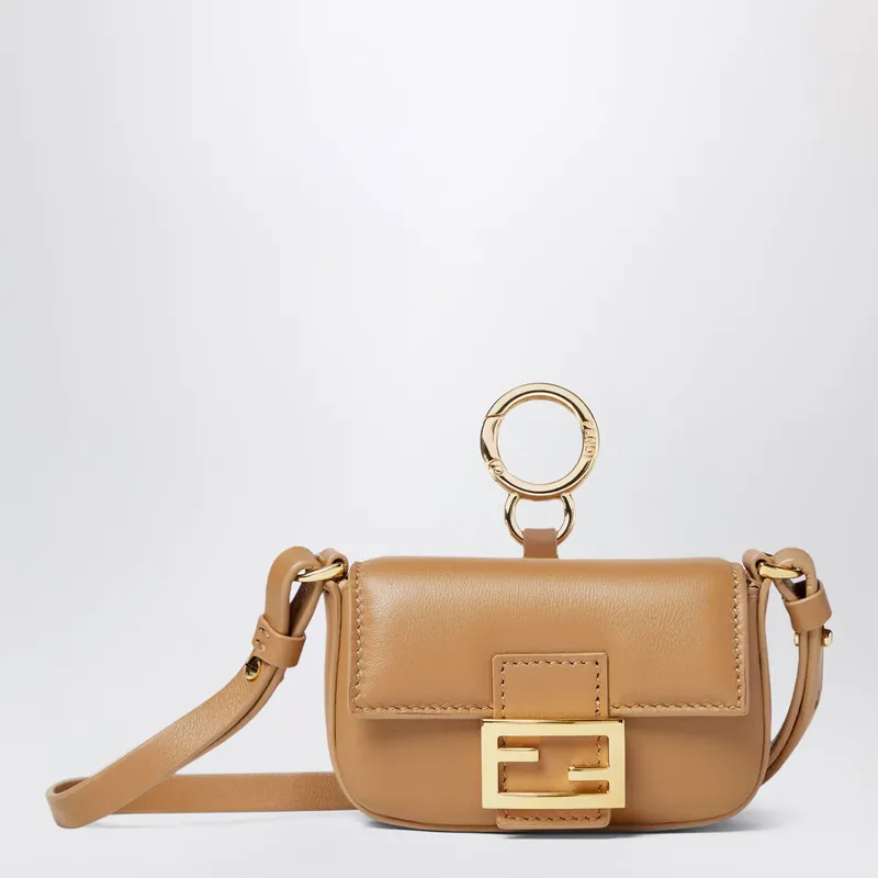 Nano Baguette Charm Cappuccino - Fendi