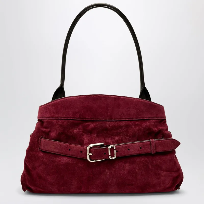 Dakota Bag In Suede Dark Plum - Marc Jacobs