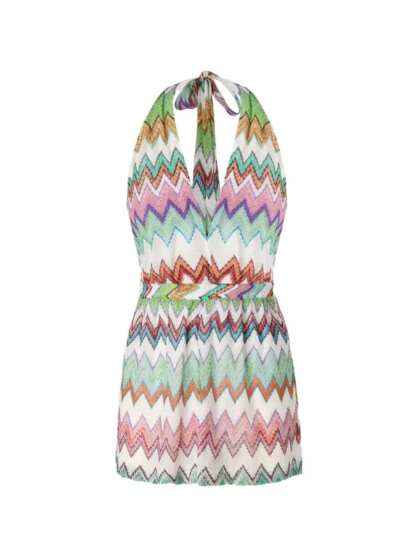 Zig Zag Short Jumpsuit - Missoni Beachwear Pre