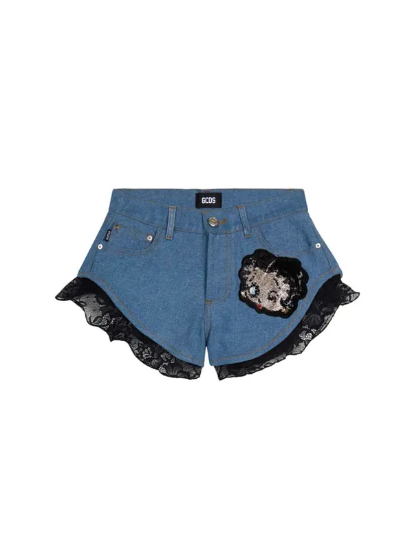 Betty Boop Mini Shorts - GCDS