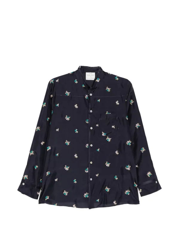Embroidered Silk Shirt - Forte_Forte