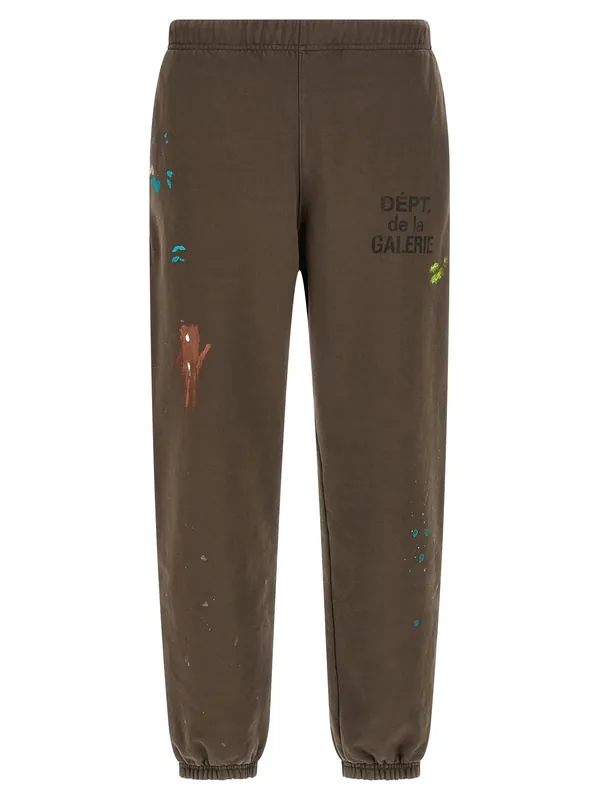Gd French Logo Pants Brown - Gallery Dept.