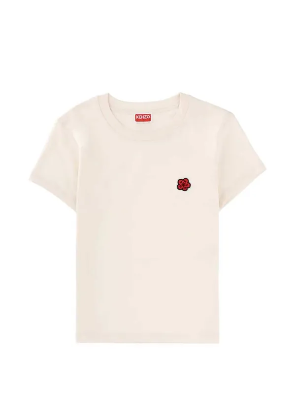 T-Shirt With Floral Appliques
