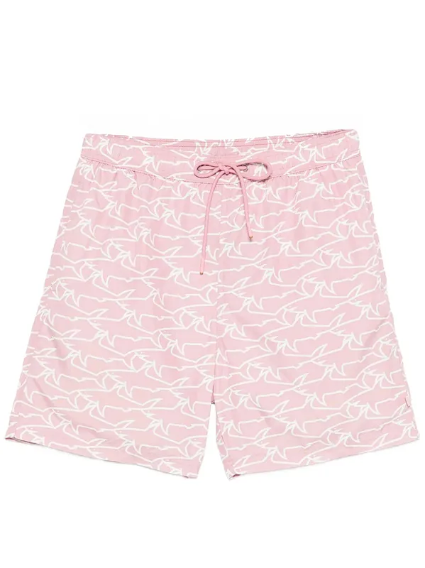 Swimwear Portofino With Iconic Sharks Waves Print - Paul & Shark