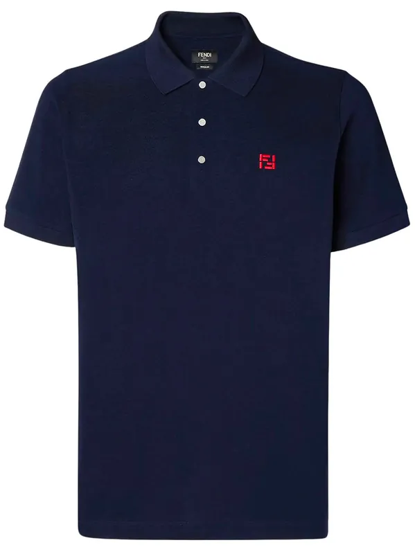 Cotton Logo Polo - Fendi