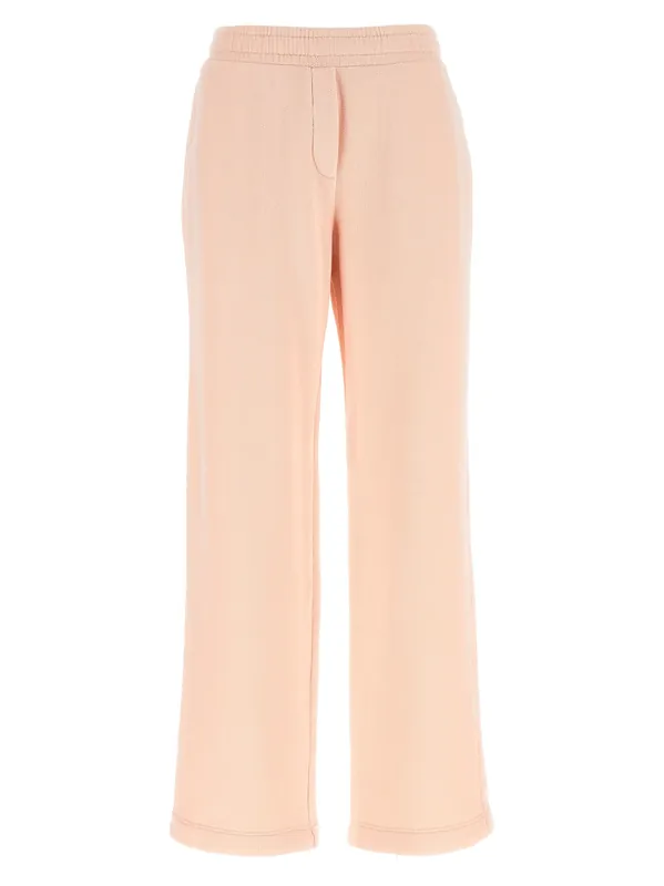 Logo Embroidery Joggers Pants Pink - Dolce & Gabbana