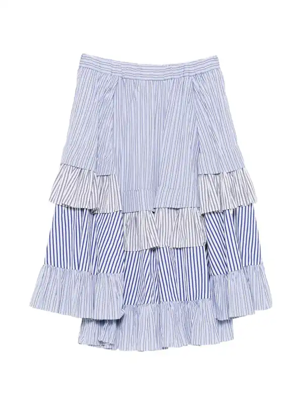 Cotton Midi Skirt - Comme Comme