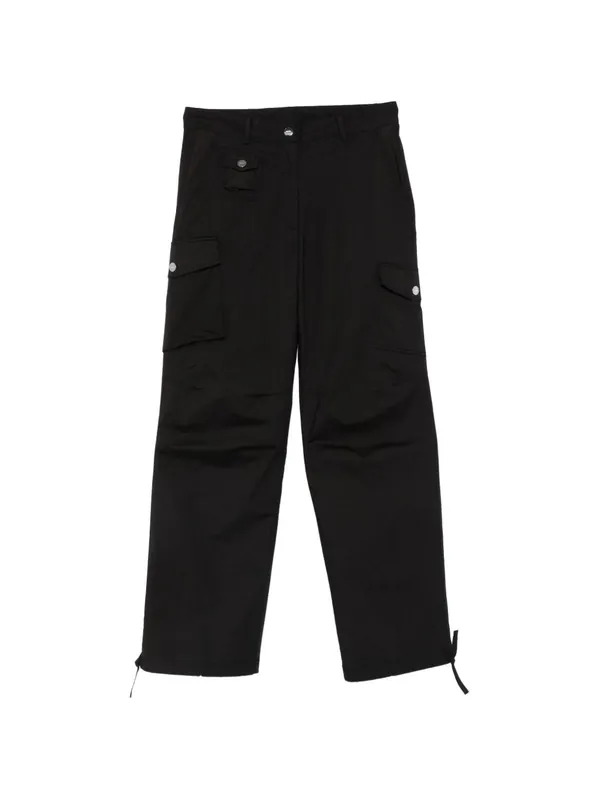 Cotton Cargo Trousers - Ganni
