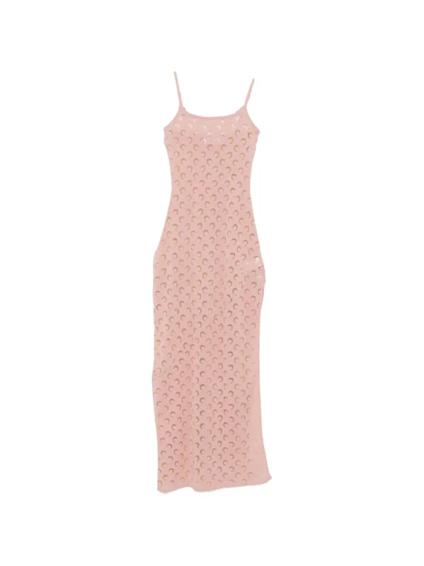 Moon Devore Long Dress - Marine Serre