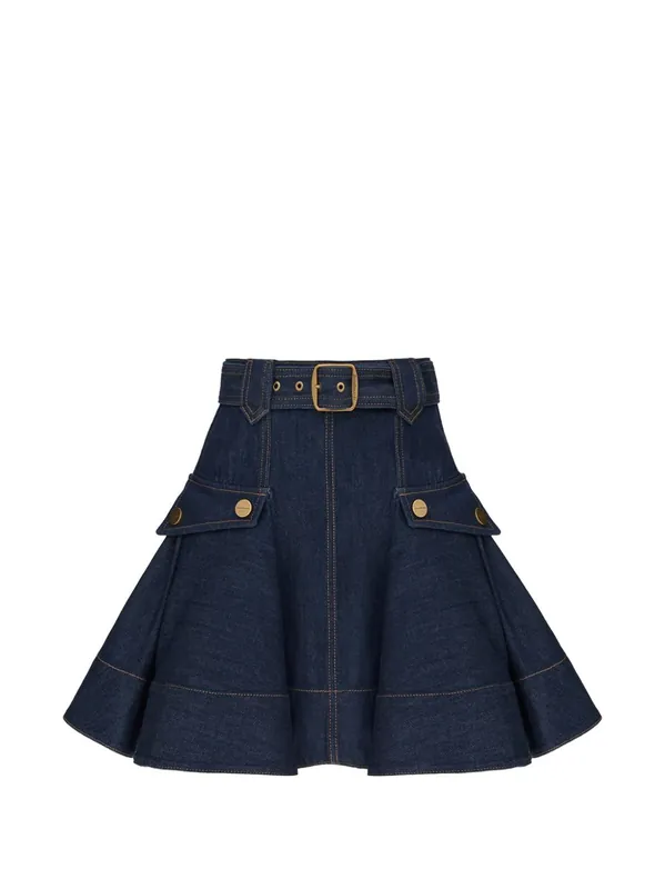Denim Cargo Mini Skirt - Zimmermann