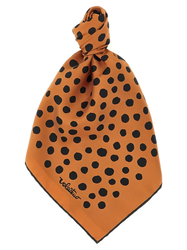 Pois Dalmata Scarves And Foulards Brown - Valentino Garavani