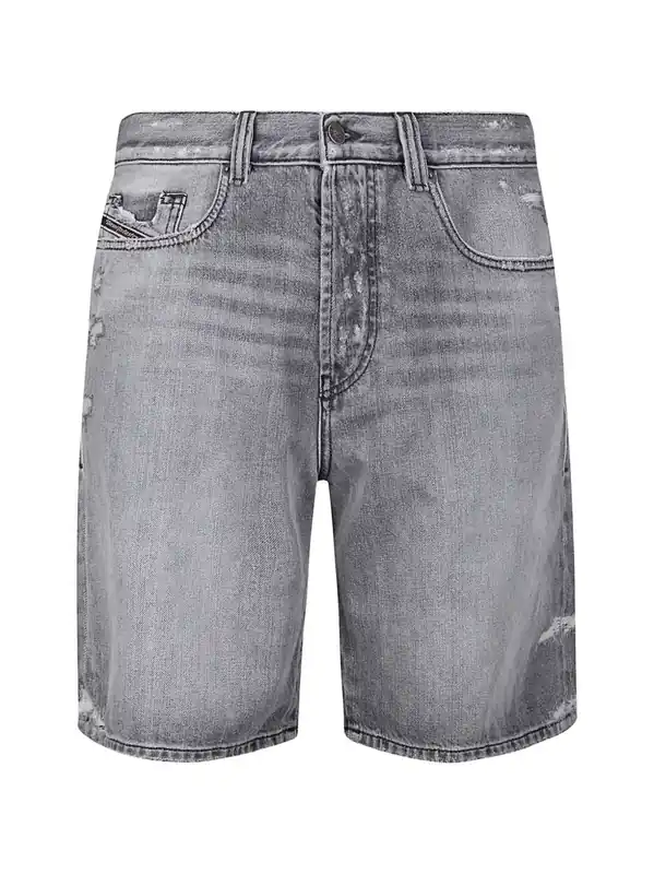 Distressed Denim Shorts - Diesel