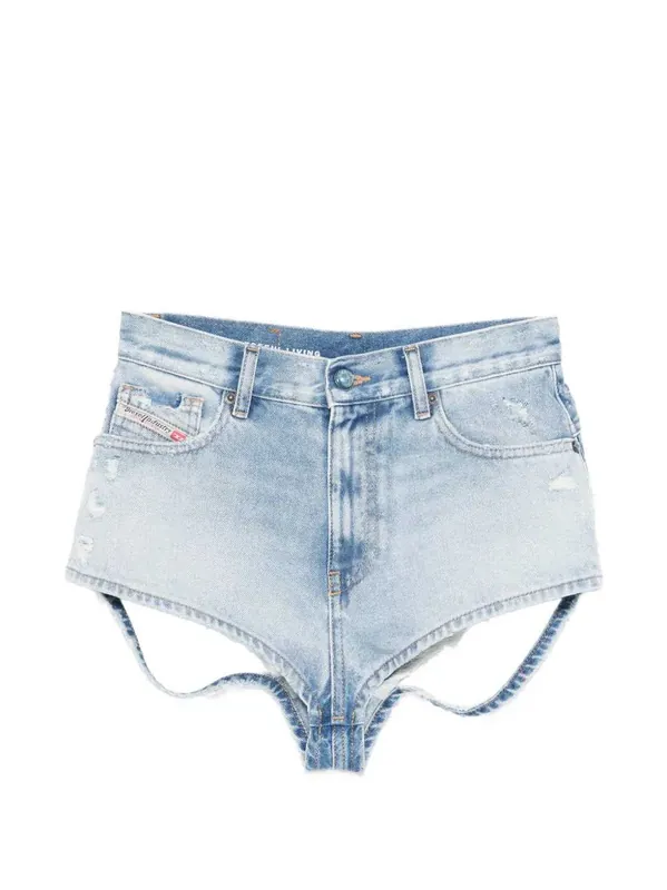 Distressed-Look Shorts