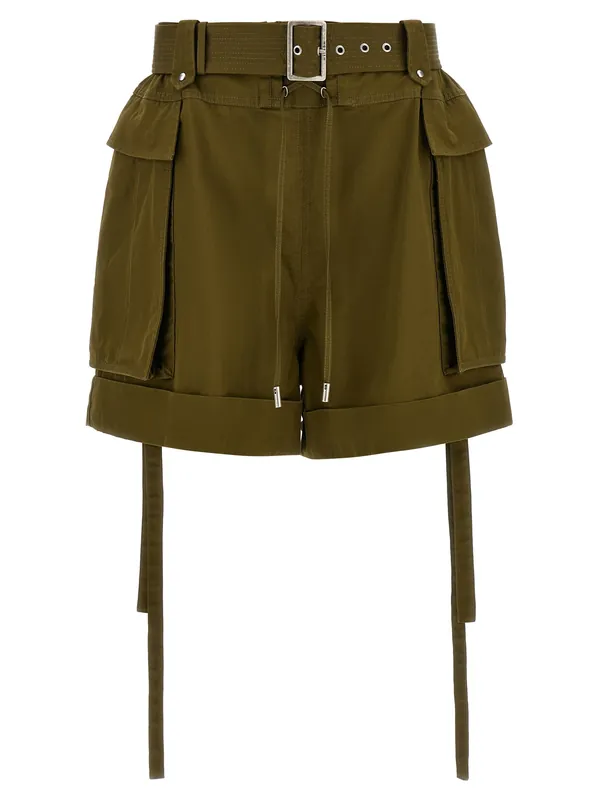 Short Cargo Bermuda And Short Green - Alexander McQueen