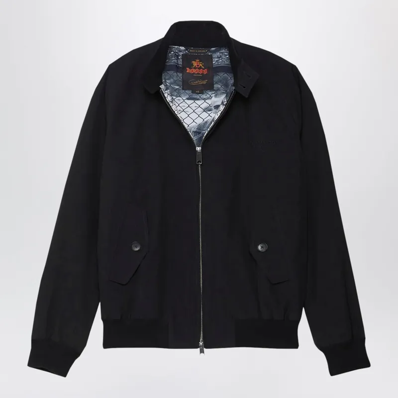 Black G9 Gavin Watson Jacket With Printed Lining - Baracuta