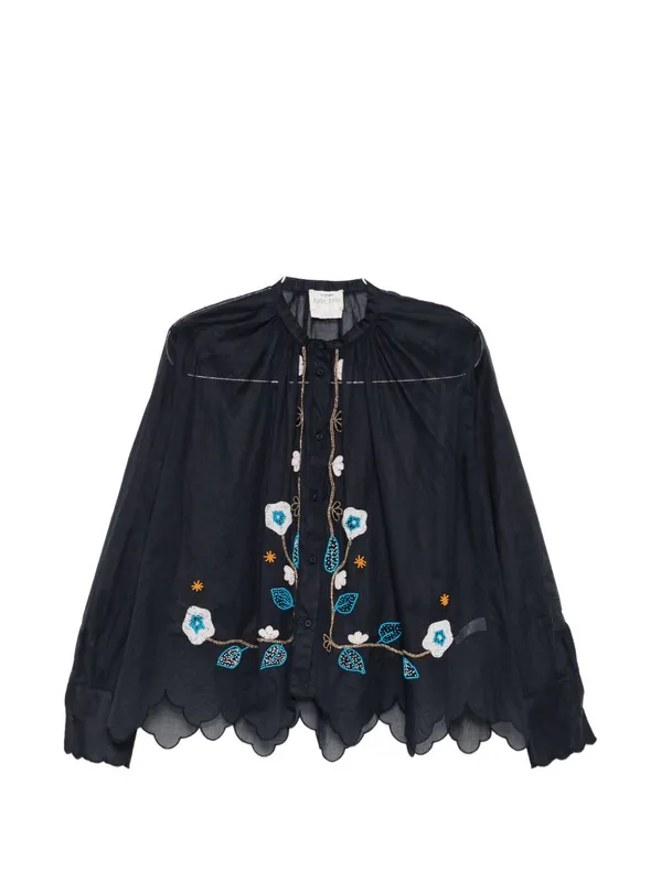 Embroidered Cotton Shirt - Forte_Forte