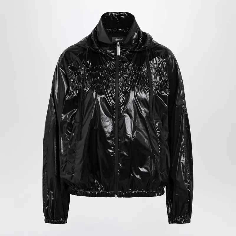 Black Shiny Nylon Jacket - Herno