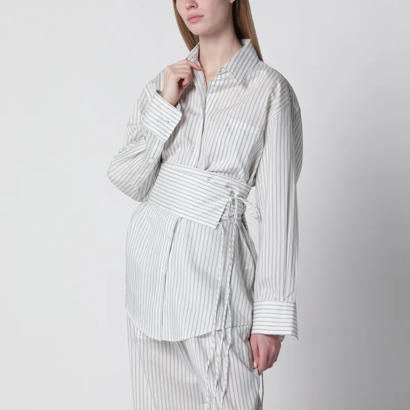 Silk Striped Shirt With Belt - RóHe